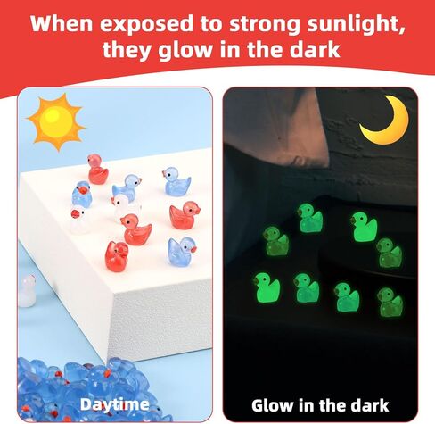 180pcs Independence Little Resin Duck, 3 Color Patriotic Tiny Duck Bulk, Small Miniature 4th of July Mini Decor, Assorted Memorial Decoration for Micro Garden Landscape (Blue, White, Red) in Kuwait