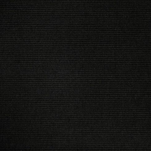 Texco Solid Color 4x2 Rib Knit Poly Rayon Spandex Fabric, Black 1 Yard in Saudi Arabia