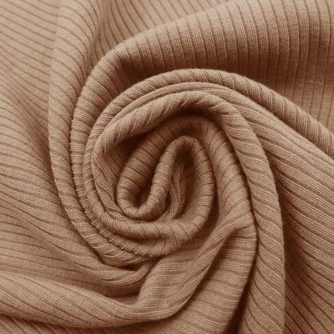 Texco Solid Color 4x2 Rib Knit Poly Rayon Spandex Fabric, Black 1 Yard in Saudi Arabia