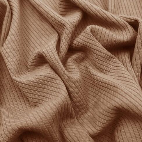 Texco Solid Color 4x2 Rib Knit Poly Rayon Spandex Fabric, Black 1 Yard in Saudi Arabia