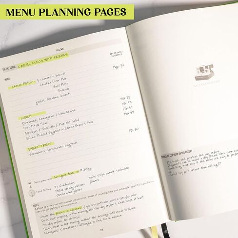 Recipe Book: Blank Cookbook to Write in Your Own Recipes – Customizable Recipe Journal with Photo Space, Journaling Prompts About the Chef, Menu Planning, and Cooking Tips - Green in Saudi Arabia