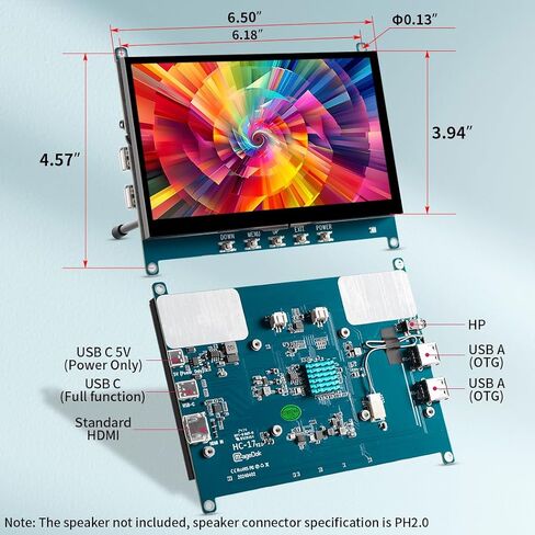 8.9 بوصة اللمس شاشة مع حامل | 1920 * 1200 | 16: 10 | 450nits | الترابط البصري | منفذ HDMI/USB-C | شاشة صغيرة لجهاز الكمبيوتر المحمول MINI PC MAC MINI in Kuwait
