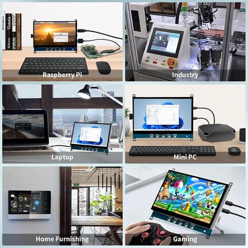 8.9 بوصة اللمس شاشة مع حامل | 1920 * 1200 | 16: 10 | 450nits | الترابط البصري | منفذ HDMI/USB-C | شاشة صغيرة لجهاز الكمبيوتر المحمول MINI PC MAC MINI in Kuwait