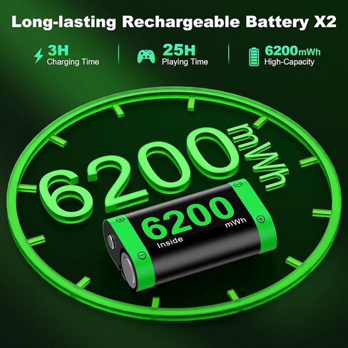 بطارية وحدة تحكم Xbox القابلة لإعادة الشحن ، حزمة بطارية Xbox 4x6200MW WHIN in Kuwait