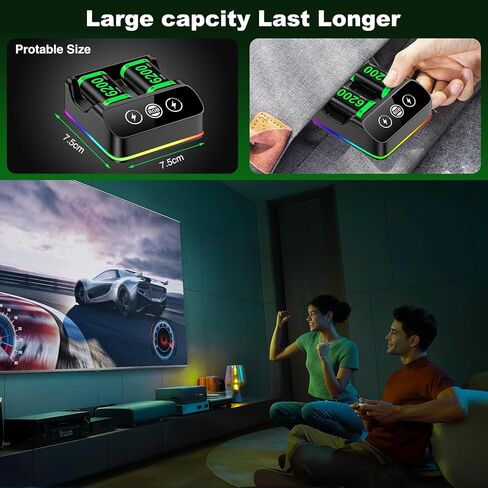 بطارية وحدة تحكم Xbox القابلة لإعادة الشحن ، حزمة بطارية Xbox 4x6200MW WHIN in Kuwait