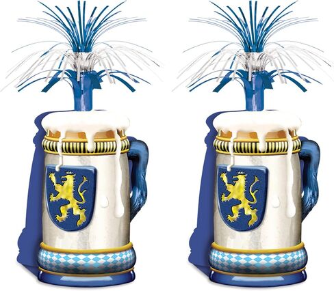 Beistle, Multicolor, 15" Oktoberfest Centerpiece Party Accessory (1 count) (1/Pkg) in Kuwait