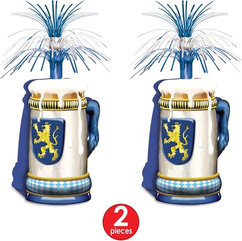 Beistle, Multicolor, 15" Oktoberfest Centerpiece Party Accessory (1 count) (1/Pkg) in Kuwait
