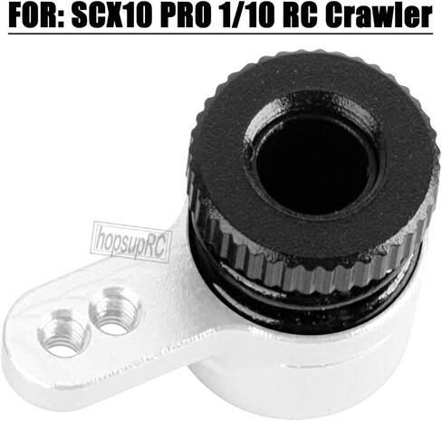 RC 25T Aluminium Adjustable Strength Servo Saver Arm Transmission Shift Unloading Servo Arm for SCX10 PRO 1/10 RC Crawler,Steering Servo Arm Horn Hops Up.Black in Kuwait