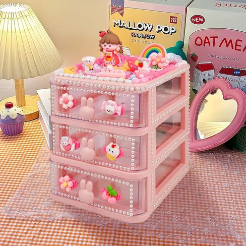 Cream Glue Kit, DIY Decoden Cream, Bring A Storage Box and Some Resin Decorations, Very Suitable for Handmade Crafts and Decorations in Saudi Arabia