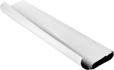 Qwork White Vinyl Magnetic Sloat Roll - 24 "× 5 قدمًا ، 30 ملًا سميكة - قابلة للتخصيص وقابلة للطباعة للحرف اليدوية DIY ، العلامات ، واستخدام السيارة in Kuwait