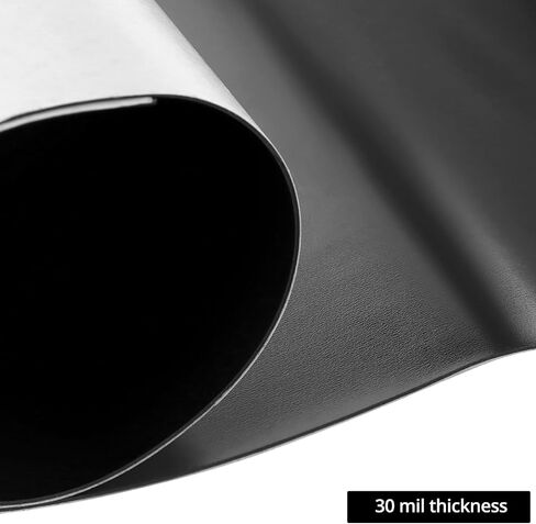 Qwork White Vinyl Magnetic Sloat Roll - 24 "× 5 قدمًا ، 30 ملًا سميكة - قابلة للتخصيص وقابلة للطباعة للحرف اليدوية DIY ، العلامات ، واستخدام السيارة in Kuwait