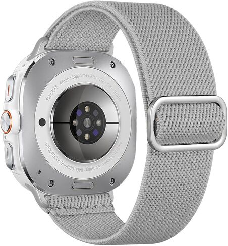 Elastic Band for Samsung Galaxy Watch Ultra Bands 47mm (2024) Men/Women,No Gap Stretchy Nylon Soft Strap Compatible with Samsung Watch Ultra Band 47mm for Men/Women Breathable Replacement Correa Reloj in Kuwait