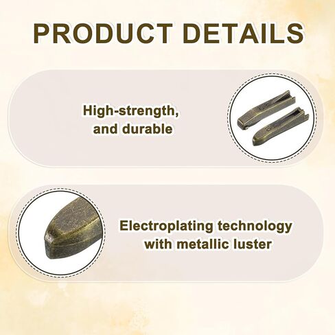 uxcell 8Set Double Open Zipper Repair Latch Kits, #8 Copper Insert Pins Zipper Stopper for Bags Coats Jackets Zippers Repairing Replacement, Bronze in Saudi Arabia
