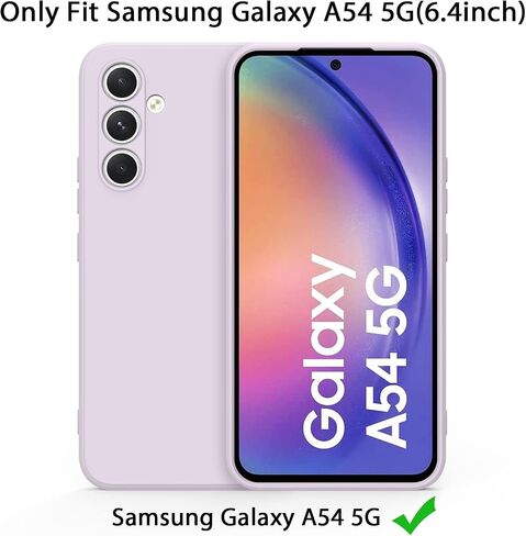 AK for Samsung Galaxy A54 5G Case, Stylish Slim Liquid Silicone Full-Body Protective Cover for Samsung Galaxy A54 5G Phone Case (Navy Blue) in Kuwait
