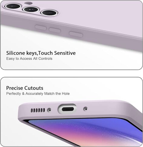 AK for Samsung Galaxy A54 5G Case, Stylish Slim Liquid Silicone Full-Body Protective Cover for Samsung Galaxy A54 5G Phone Case (Navy Blue) in Kuwait