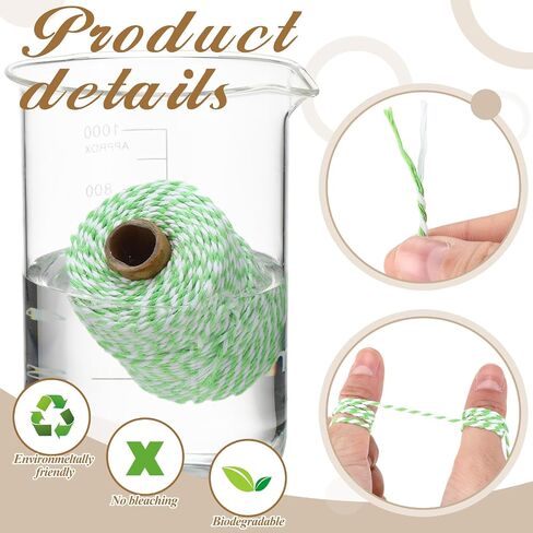 Treela 30 Rolls Colourful Bakers Twine for Crafts 2mm Cotton String Craft String Wrapping Wedding Home Decor Gardening in Saudi Arabia