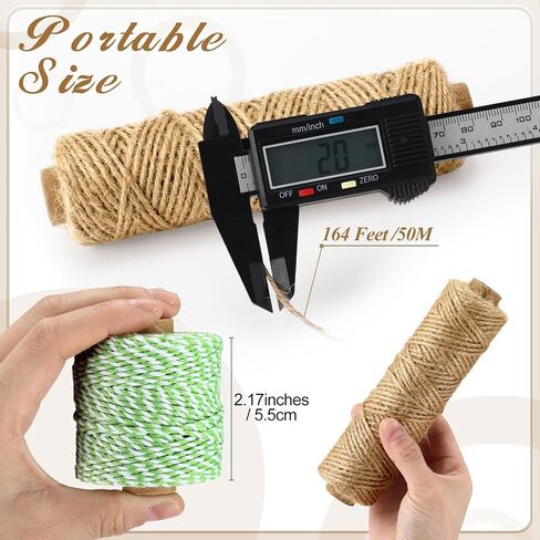 Treela 30 Rolls Colourful Bakers Twine for Crafts 2mm Cotton String Craft String Wrapping Wedding Home Decor Gardening in Saudi Arabia