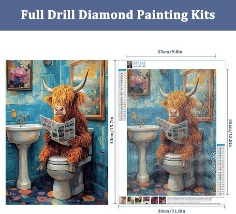 Auremi Horse Diamond Art Painting Kits for Adults, DIY Paint by Numbers for Adults Beginner, DIY Full Drill Diamond Dots Paintings Animal Picture Arts Craft for Home Wall Art Decor 12x16 Inch in Saudi Arabia