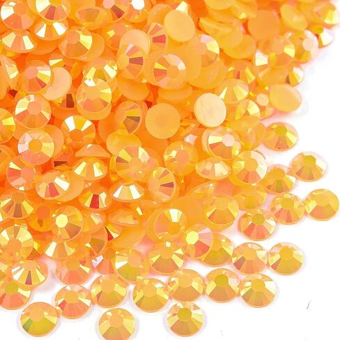 Blinginbox 2500pcs 4mm AB Resin Flatback Rhinestone for Crafting,Flatback Round Jelly Rhinestones Bedazzling Non Hotfix Crystal Gems for Nails Face Makeup Tumblers Mugs DIY Crafts.(Sun AB) in Saudi Arabia
