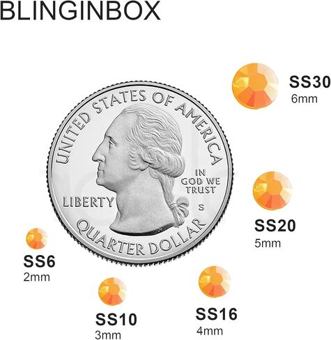Blinginbox 2500pcs 4mm AB Resin Flatback Rhinestone for Crafting,Flatback Round Jelly Rhinestones Bedazzling Non Hotfix Crystal Gems for Nails Face Makeup Tumblers Mugs DIY Crafts.(Sun AB) in Saudi Arabia