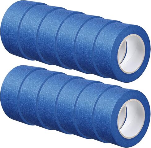 Fainne Blue Painters Tape Bulk Multi Pack Safe Paint Paper Masking Tape for Wall Painting Decoration Supplies(2 Inch X 55 Yards,12 Rolls) in Saudi Arabia