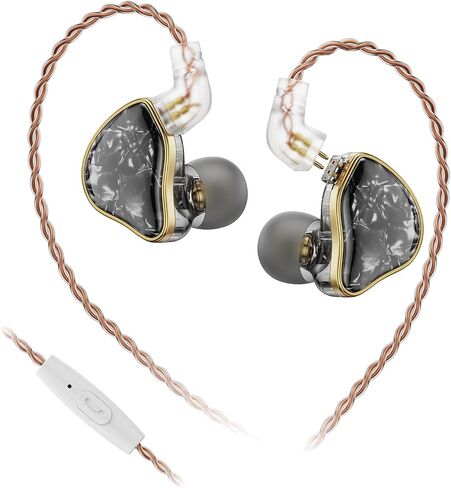 DB2 IEM Earphones Without Microphone: Resin 1BA 1DD Hybrid in Ear Monitor Headphones with 2Pin Detachable Cable,3.5mm Wired Earbuds for Gaming/Audiophile (Purple in Kuwait