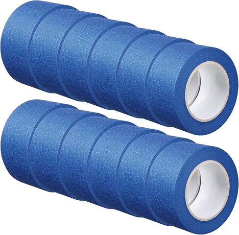 Fainne Blue Painters Tape Bulk Multi Pack Safe Paint Paper Masking Tape for Wall Painting Decoration Supplies(2 Inch X 55 Yards,12 Rolls) in Saudi Arabia