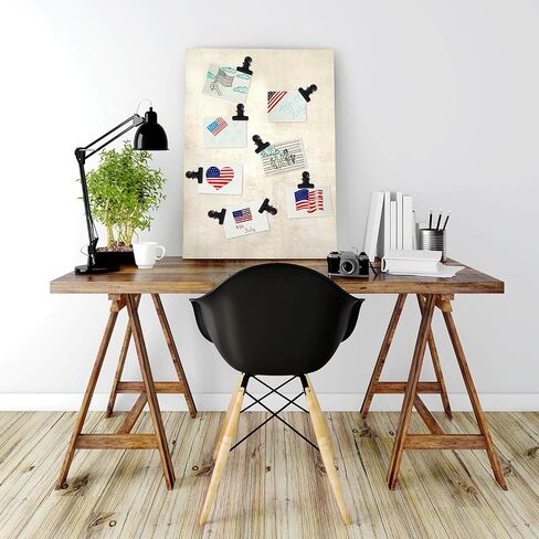 30 Pieces Push Pins Clips, Bulldog Clips with Thumb Tacks for School Artworks Projects on Cork Board, Photos Documents on Bulletin Board, No Holes for The Paper on Cubicle Walls (Rose Gold) in Saudi Arabia