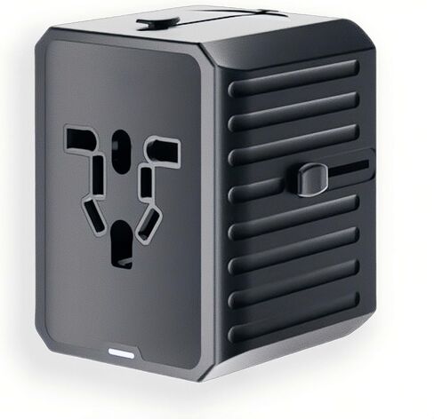 Universal Travel Adapter, Power Adapter Travel Charger w/QC 3.0 USB Port and PD 30W Fast Charger, International Plug Adapter, Outlet Converter Worldwide US to Europe EU AU UK US in Saudi Arabia
