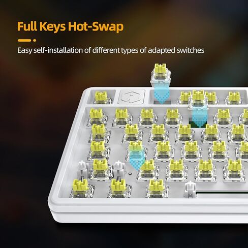 IROK NA87PRO 87 Keys Magnectic Keyboard, Wired RGB Gaming Keyboard, hot Swappable Rapid Trigger Keyboard for Win/Mac/Gamer-Black in Kuwait