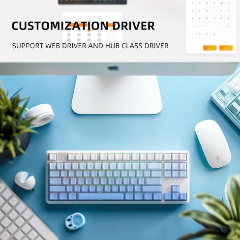 IROK NA87PRO 87 Keys Magnectic Keyboard, Wired RGB Gaming Keyboard, hot Swappable Rapid Trigger Keyboard for Win/Mac/Gamer-Black in Kuwait