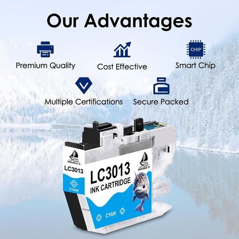 DOUBLE D LC3013 Ink Cartridges Compatible Replacement for LC3013 LC3011 High Yield for MFC-J491DW MFC-J497DW MFC-J895DW MFC-J690DW Printer (2 Cyan,2 Magenta,2 Yellow) 6 Pack in Saudi Arabia