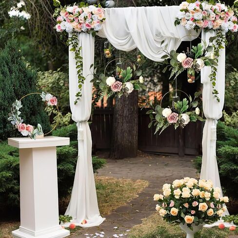 25PCS 12 Inch Metal Floral Hoop Centerpiece with Stand, Silver Macrame Rings Wedding Centerpiece Table Decorations with 25PCS Stand, DIY Dried Flower Wreath for Party Table Decor Dream Catcher in Saudi Arabia