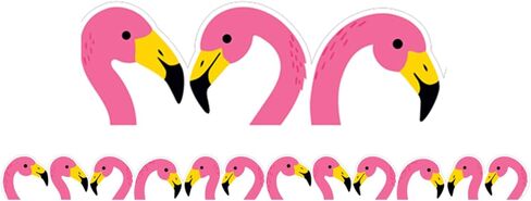 CTP Flamingos EZ Border Bulletin Board Border for Classroom (Creative Teaching Press 10486), 48 ft per Package in Saudi Arabia