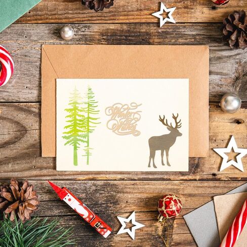 ABTOLS Metal Christmas Cutting Dies, Flower Corner Dies, Snowflake Bell Frame Embossing Stencils Template Mould for Card Scrapbooking and DIY Craft Album Paper Card Decor in Saudi Arabia