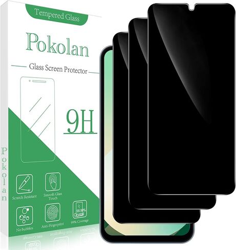 Pokolan (3 Pack) Designed for Samsung Galaxy A16 5G Tempered Glass Screen Protector, Anti Scratch, Bubble Free in Kuwait