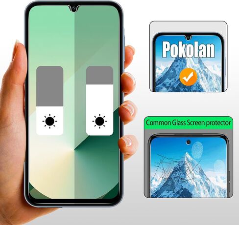 Pokolan (3 Pack) Designed for Samsung Galaxy A16 5G Tempered Glass Screen Protector, Anti Scratch, Bubble Free in Kuwait