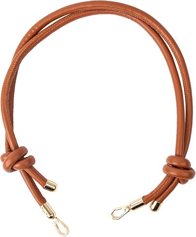 Framendino, Adjustable Leather Purse Strap Bag Replacement with Metal Buckles for Shoulder Cross Body (Black) in Saudi Arabia
