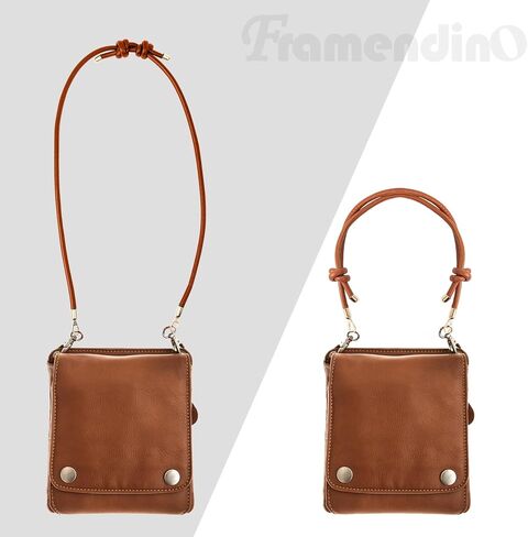 Framendino, Adjustable Leather Purse Strap Bag Replacement with Metal Buckles for Shoulder Cross Body (Black) in Saudi Arabia