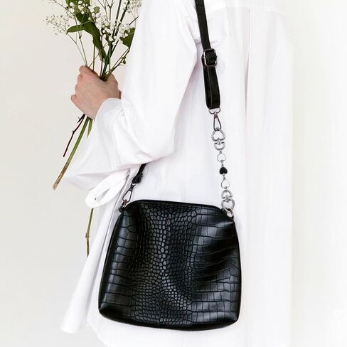 Operitacx 3pcs Heart-Shaped Bag Extender Chain Strap for Handbags Decorative Purse Chain with Unique Design Crossbody Underarm Style Present for Friends Special Occasions in Saudi Arabia