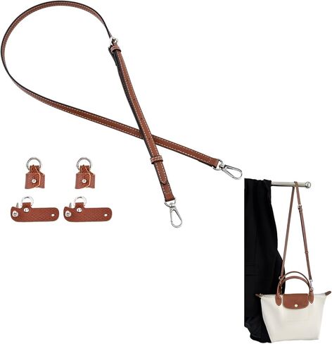 Crossbody Strap Replacement for Purse Bag,Leather Purse Crossbody Conversion Kit for Handbag,Leather Shoulder Straps Replacement Adjustable for Bags in Saudi Arabia