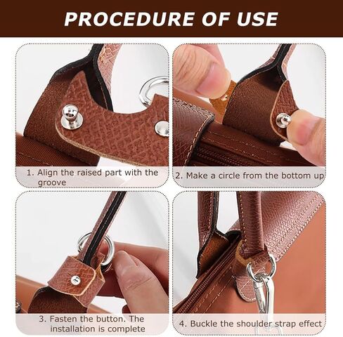 Crossbody Strap Replacement for Purse Bag,Leather Purse Crossbody Conversion Kit for Handbag,Leather Shoulder Straps Replacement Adjustable for Bags in Saudi Arabia