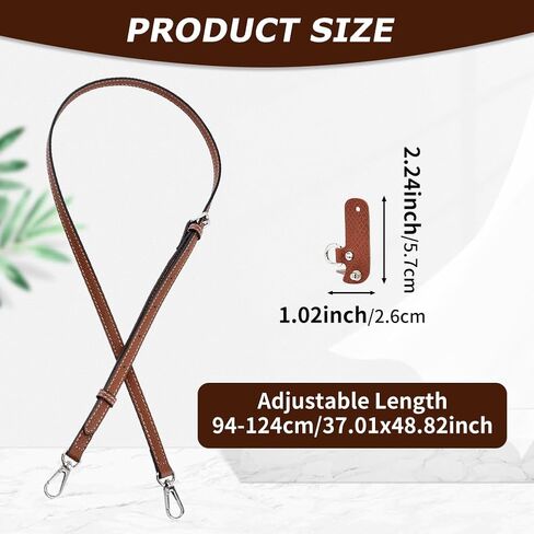 Crossbody Strap Replacement for Purse Bag,Leather Purse Crossbody Conversion Kit for Handbag,Leather Shoulder Straps Replacement Adjustable for Bags in Saudi Arabia