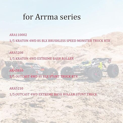 Alloy Steering Top Plate & Steering Bellcrank Set ARA320474 ARA340153 for Arrma 1/5 Outcast 8S BLX Servo Saver & Kraton EXB Steering Saver Upgrade Parts Red in Saudi Arabia