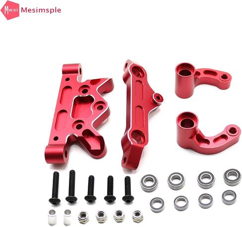Alloy Steering Top Plate & Steering Bellcrank Set ARA320474 ARA340153 for Arrma 1/5 Outcast 8S BLX Servo Saver & Kraton EXB Steering Saver Upgrade Parts Red in Saudi Arabia