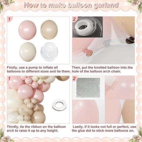 Coquette Birthday Decorations 145 Pcs Coquette Bow Pink and White Balloon Arch Kit Include Bow Balloon Light Pink White Bow Balloons for Pink Bow Birthday Party Decorations in Kuwait