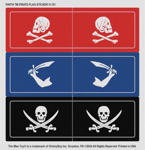 Tim Mee Pirates of Treasure Island - Red 28pc Plastic Toy Figures Boat Chest in Saudi Arabia
