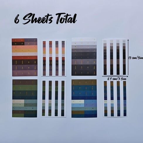 Adhesive Monthly Tabs Sticky Index Tabs Colored Page Markers for Planners Journal Notebook Office School Supplies (College) in Saudi Arabia
