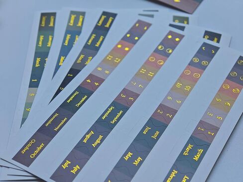 Adhesive Monthly Tabs Sticky Index Tabs Colored Page Markers for Planners Journal Notebook Office School Supplies (College) in Saudi Arabia