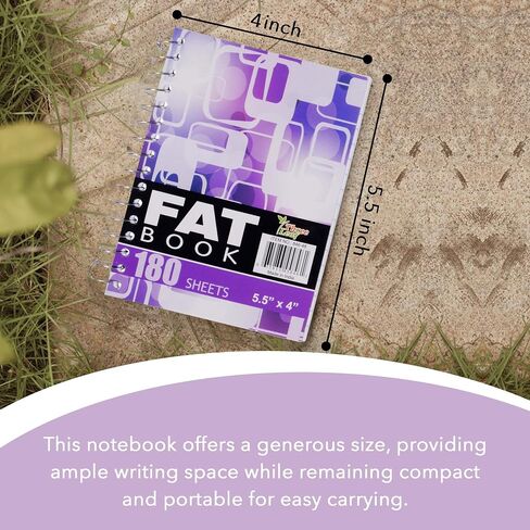 three leaf 180 Ct. 5-1/2 X 4, Fat Book, Pack Of 6, Writing Notebooks, Travel Writing Notebooks, Journal Notepad for Office, Study and Notes in Kuwait